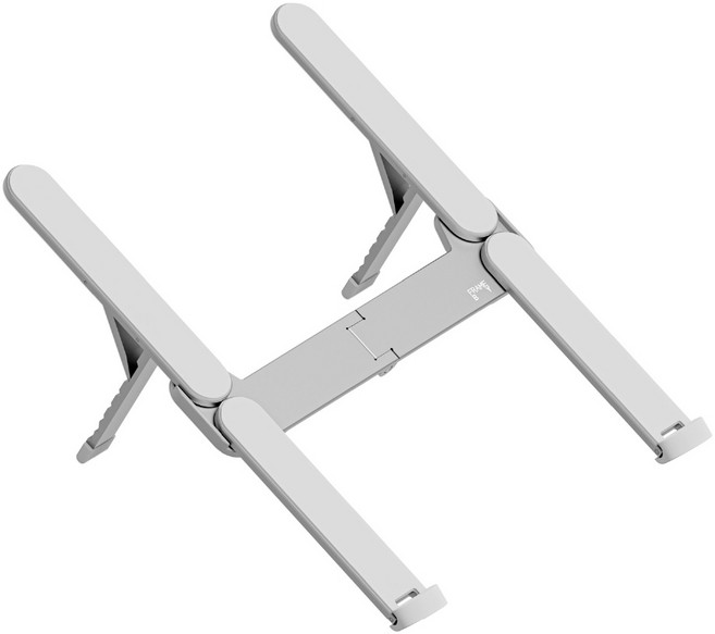 프레임바이 PH 휴대용 노트북 거치대 접이식 6단계 높이조절 알루미늄 스탠드 + 파우치 세트, Silver(스탠드), Grey(파우치), 1세트