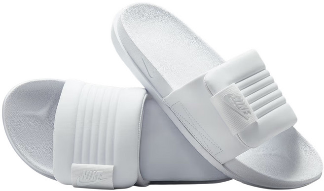 NIKE 耐吉 女款 W OFFCOURT ADJUST SLIDE 拖鞋 DV1033-101, 23cm, 白色