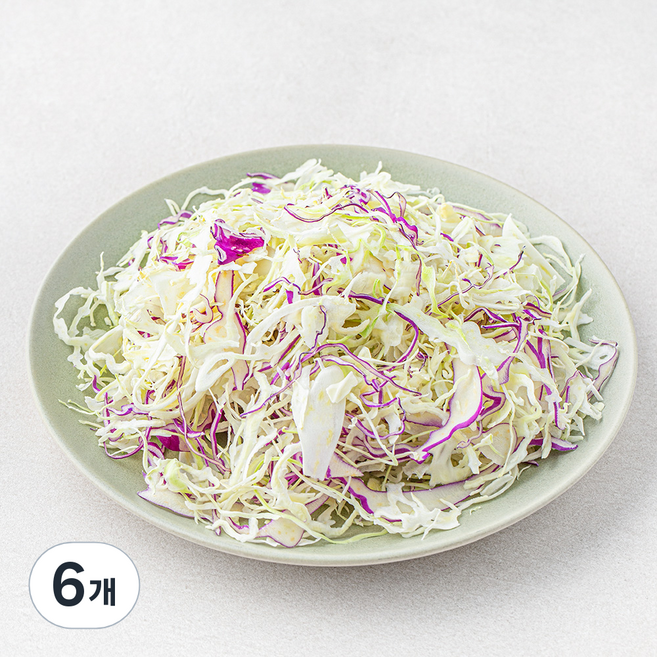 All바른농장 눈꽃양배추 & 적채믹스, 300g, 6개