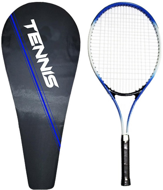 심플라인 성인용 초보 테니스라켓, 블루, 1개