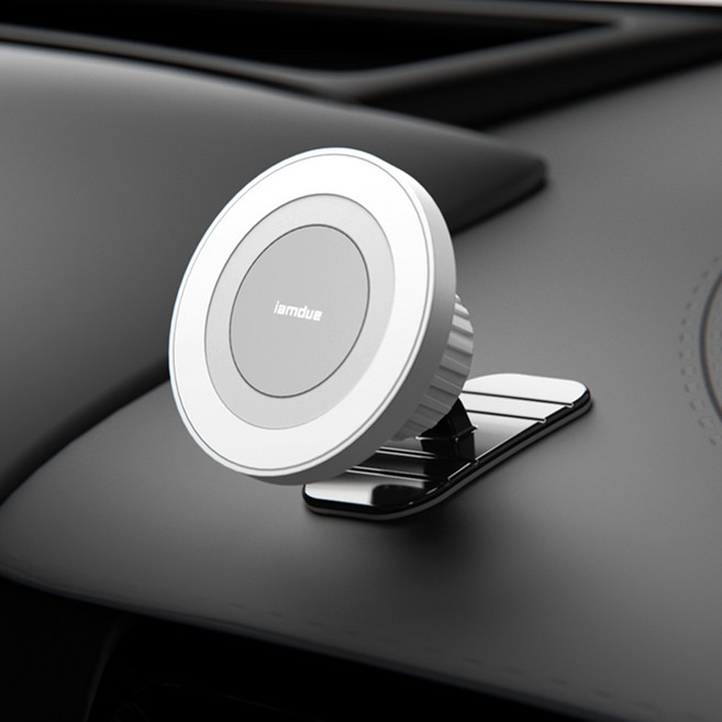 아이엠듀 맥세이프 헤드 차량용 거치대, 1개, 화이트