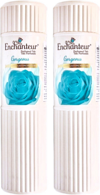 Enchanteur 艾詩 香氛爽身粉 玫瑰晚香玉 藍色, 200g, 2瓶