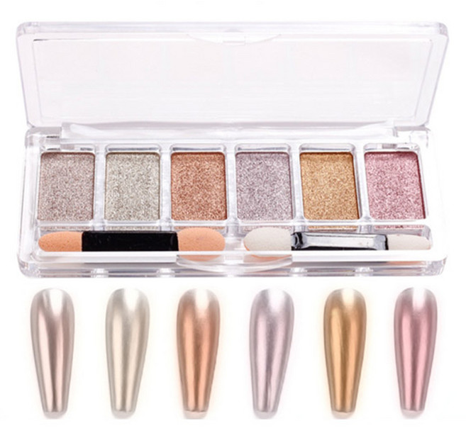 퍼니네일 우루우루 6색 매직 네일 파우더, 02, 1개