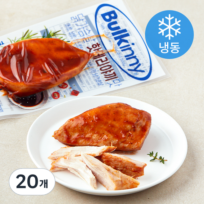 벌키니 닭가슴살 핫데리야끼맛 (냉동), 100g, 1개입, 20개