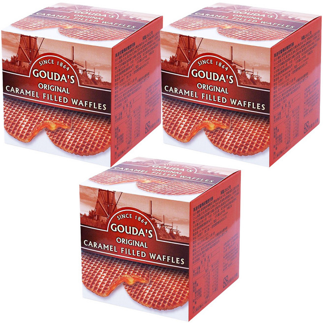 GOUDA'S 荷蘭傳統糖漿煎餅 8入, 250g, 3盒