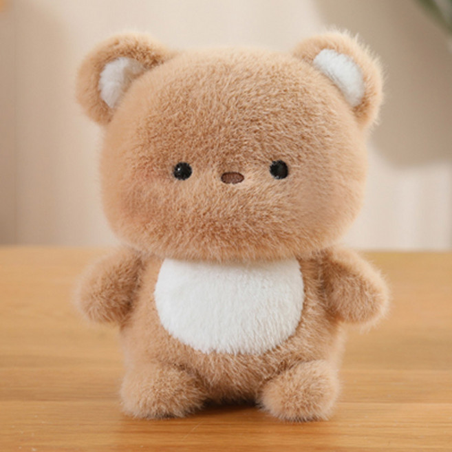 아이끌레 보들 동물 캐릭터 봉제인형, 16cm, 브라운곰돌이, 1개