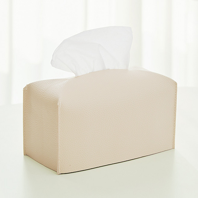 코멧 레더 티슈 케이스, 베이지