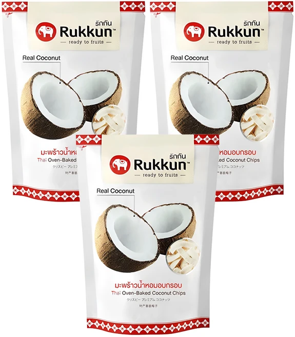 루쿤 코코넛 칩, 60g, 3개 - 쿠팡