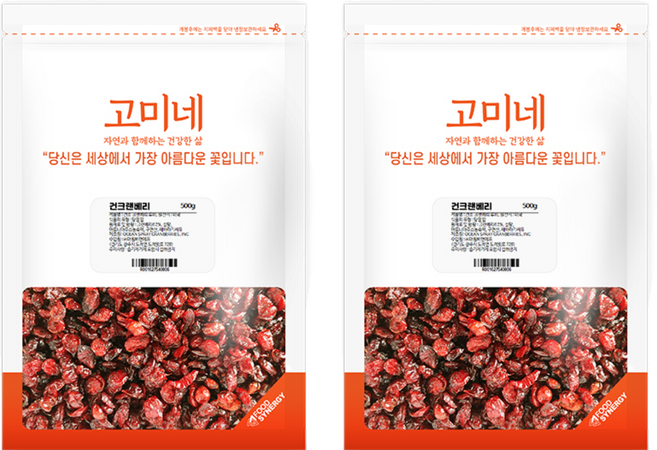 고미네 건크랜베리, 500g, 2개