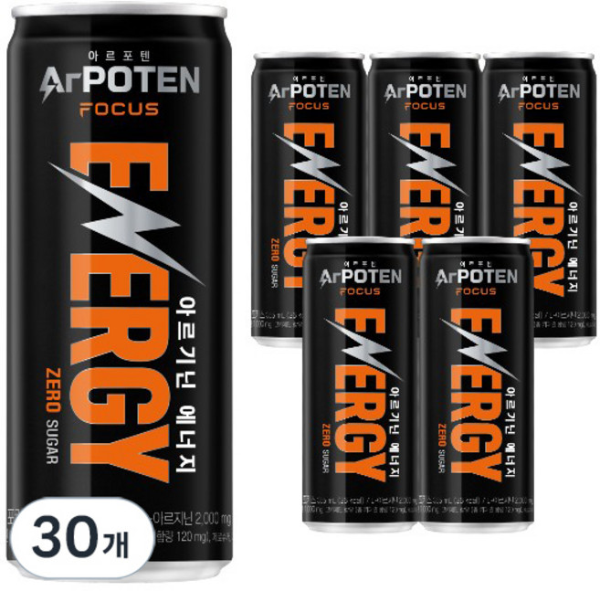 아르포텐 아르기닌 포커스 에너지 드링크, 355ml, 30개