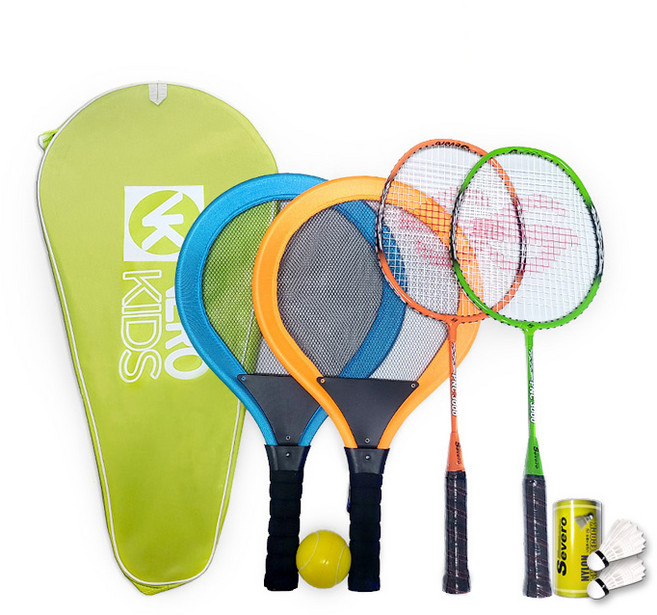 베로키즈 테니스 빅민턴 + 미니 배드민턴라켓 세트상품, 1세트