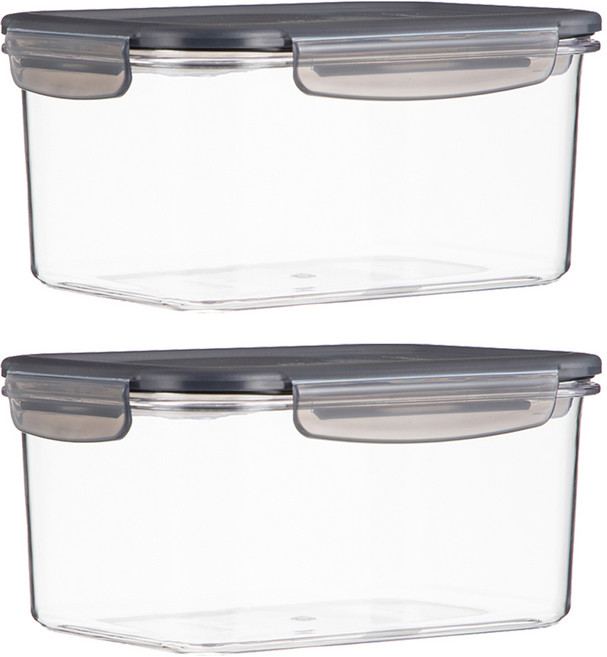 comet BPA Free 密封保鮮盒 1.3L, 容器 + 蓋子, 2個