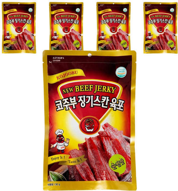 코주부 징기스칸 육포 순한맛, 130g, 5개