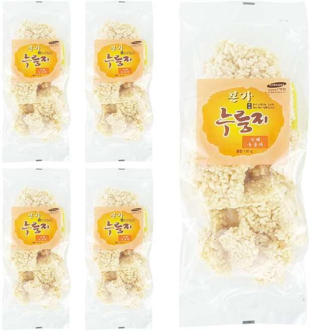 본가 누룽지, 130g, 5개