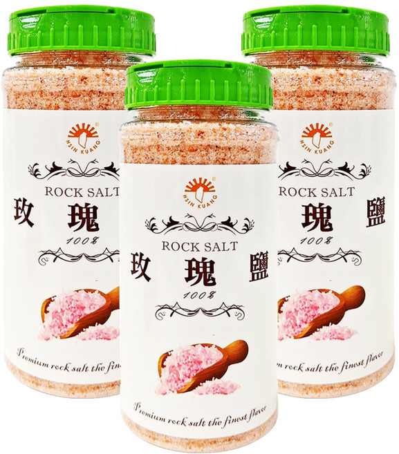 新光洋菜 玫瑰鹽, 550g, 3罐