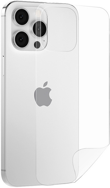 하이온 지문방지 이지우레탄 후면 휴대폰 보호필름 세트 투명, 1세트