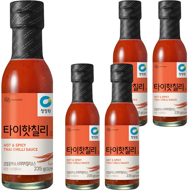청정원 타이 핫 칠리 소스, 235g, 5개