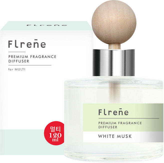 플렌느 차량용 디퓨저 120ml 본품, 화이트무스크, 1개