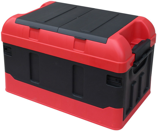 엑스핏 특대용량 캠핑용 몬스터 접이식 수납정리함 L, 레드블랙, 1개