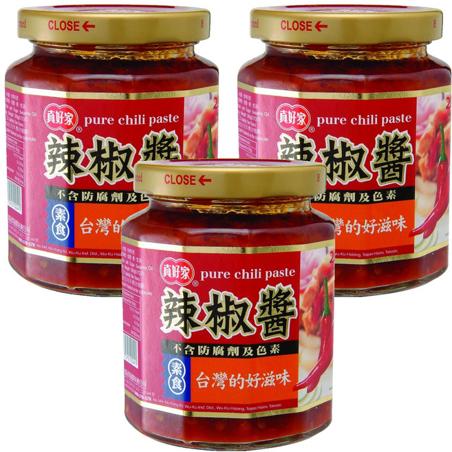 真好家 辣椒醬, 280g, 3罐