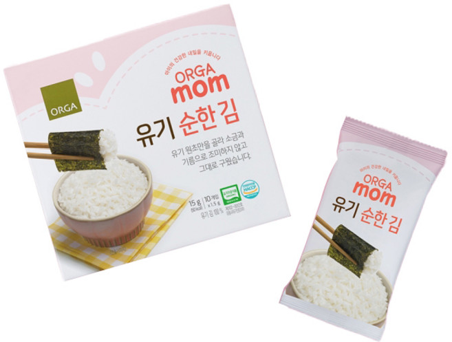 올가홀푸드 유기 순한 김 1.5g, 순한맛, 15g, 1개