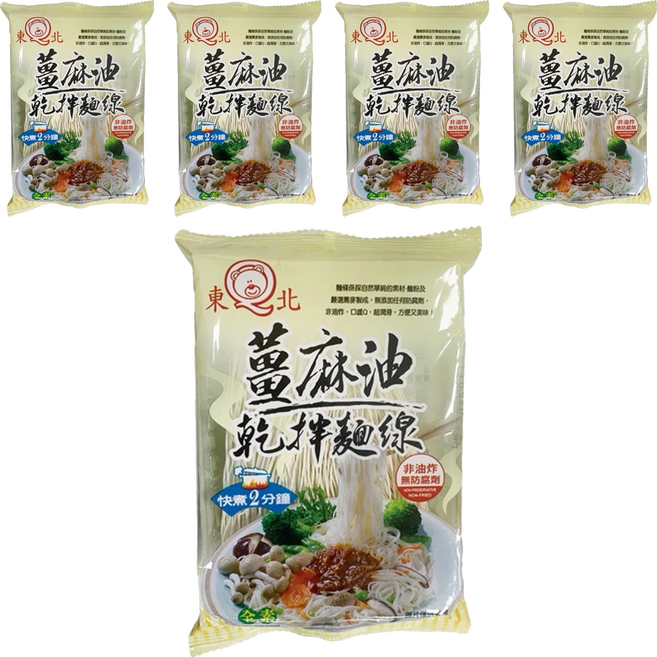 東北製麵 薑麻油乾拌蕎麥麵線, 5包