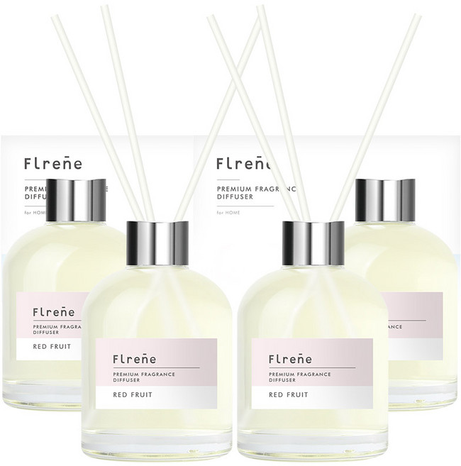 플렌느 실내용 디퓨저, 레드프룻, 200ml, 4개