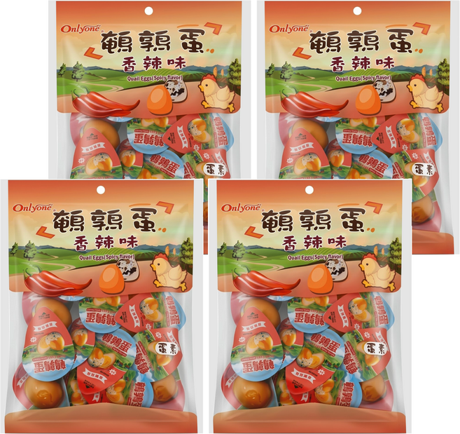 Onlyone 海龍王 鵪鶉蛋 香辣, 4包, 150g