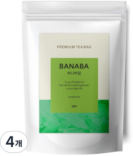 유리아 바나바잎차 삼각티백, 1.2g, 30개입, 4개