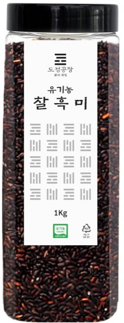 도정공장 유기농 찰흑미, 1kg, 1개