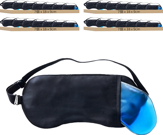 小麥購物 冰敷熱敷眼罩 18 x 9cm 68g, 1入, 28個