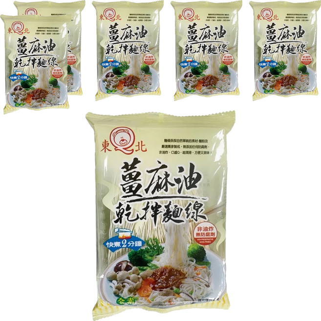 東北製麵 薑麻油乾拌蕎麥麵線, 6包