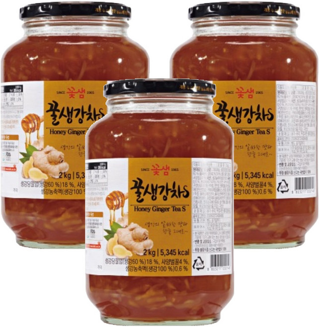 꽃샘 꿀생강차 에스, 2kg, 1개입, 3개