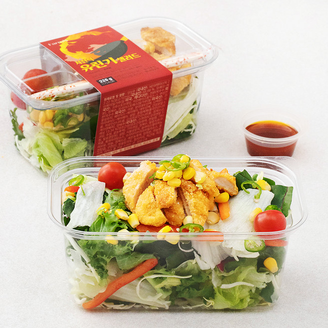 팜에이트 사천식 유린기 샐러드, 225g, 2팩