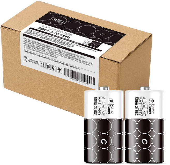 홈플래닛 C형 건전지, 8개, 1개입