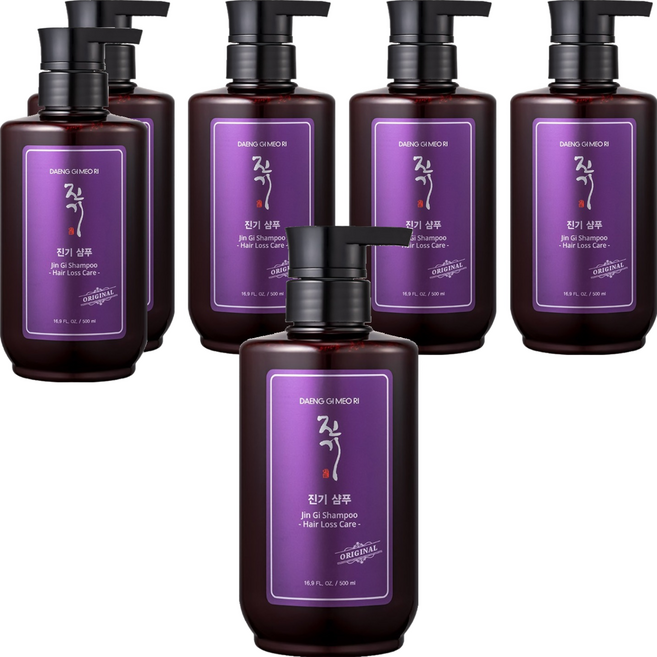 댕기머리 오리지널 진기 샴푸, 500ml, 6개