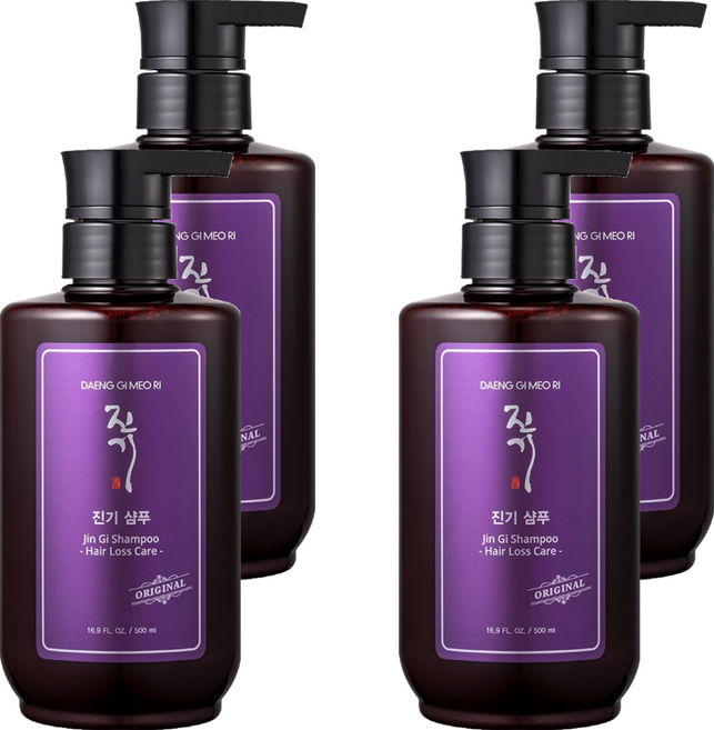 댕기머리 오리지널 진기 샴푸, 500ml, 4개