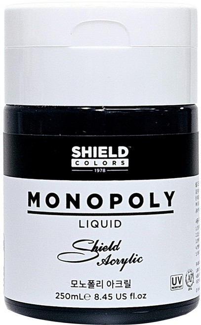 쉴드 모노폴리 아크릴물감 660 Black, 250ml, 1색