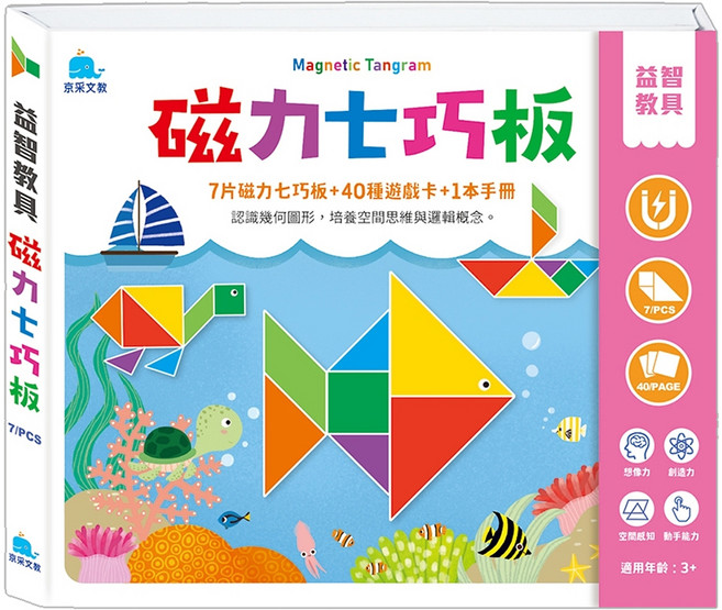 磁力七巧板, 1個