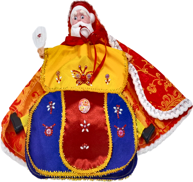 A-ONE 匯旺 可愛披風布袋戲偶 AE-TBC9 聖誕老人 顏色隨機, 1個, 1