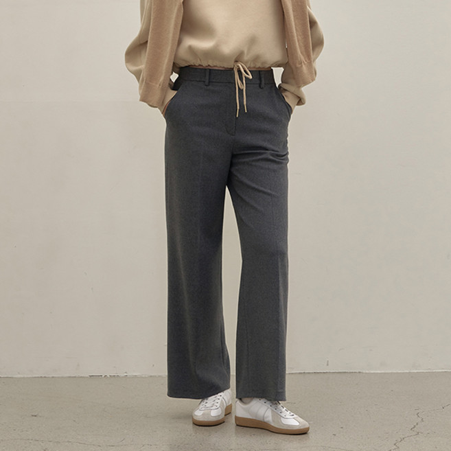 아틀리에나인 여성용 시그니처 스트레이트 팬츠 PT-5462