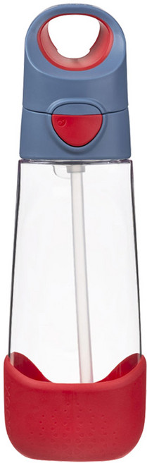 b.box tritan 隨行水壺 600ml 耐熱90度, 藍色 + 紅色, 1個