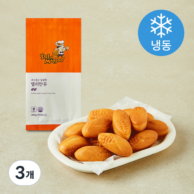 델리만쥬 (냉동), 300g, 3개, 1개입
