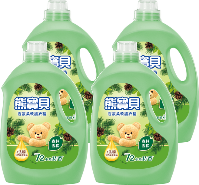 Snuggle 熊寶貝 柔軟護衣精 森林雪松, 3L, 4桶