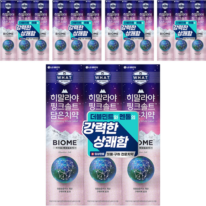 히말라야핑크솔트 담은 바이옴 잇몸 구취전문 치약, 160g, 15개