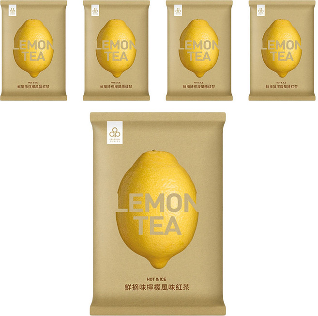 開元食品 鮮摘味檸檬風味紅茶, 1.02kg, 1袋, 5袋