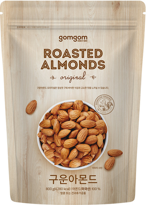 곰곰 구운 아몬드, 800g, 1개