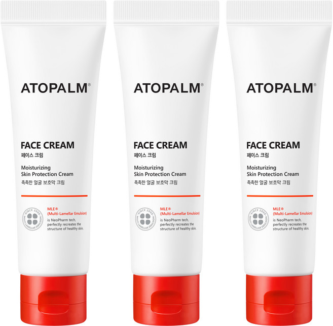 아토팜 아동용 페이스 크림, 50ml, 3개