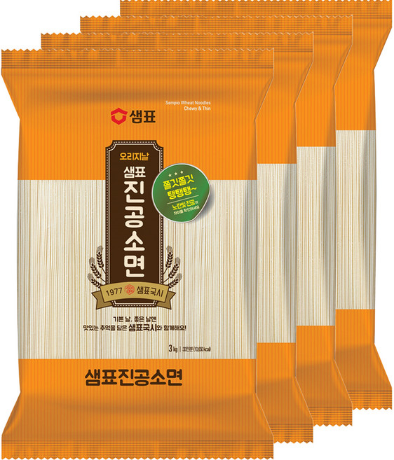 샘표 진공 소면, 3kg, 4개