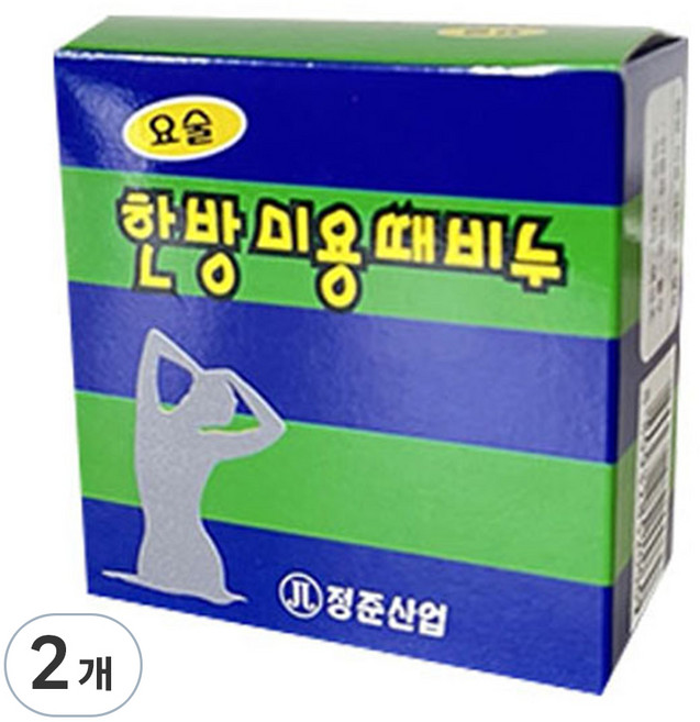 정준산업 한방 미용 때비누, 100g, 2개